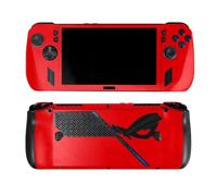 MightySkins Skin compatible avec Asus ROG Ally X - Rouge uni - Film de protection en vinyle 3M de qualité supérieure - Facile à appliquer - Fabriqué aux États-Unis