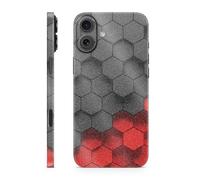 MightySkins Skin de téléphone à paillettes brillantes compatible avec Apple iPhone 16 Plus - Hexagone bicolore - Coque de protection en vinyle 3M de qualité supérieure - Facile à appliquer | Fabriquée
