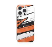 MightySkins Skin de téléphone à paillettes brillantes compatible avec Apple iPhone 16 Pro - Orange grunge - Coque de protection en vinyle 3M de qualité supérieure - Facile à appliquer | Fabriqué aux