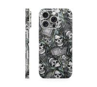 MightySkins Skin de téléphone à paillettes brillantes compatible avec Apple iPhone 16 Pro - Wall of Death - Coque de protection en vinyle 3M de qualité supérieure - Facile à appliquer | Fabriqué aux