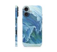 MightySkins Skin de téléphone en fibre de carbone compatible avec Apple iPhone 16 - Perfect Wave - Coque de protection en vinyle 3M de qualité supérieure - Facile à appliquer | Fabriqué aux États-Unis