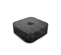 MightySkins Skin en fibre de carbone compatible avec Apple Mac Mini M4 (2024) - Cuir noir - Vinyle 3M de qualité supérieure - Facile à appliquer | Fabriqué aux États-Unis