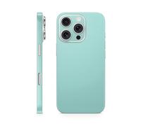 MightySkins Skin pour téléphone compatible avec Apple iPhone 16 Pro - Écume de mer solide - Film de protection en vinyle 3M de qualité supérieure - Facile à appliquer | Fabriqué aux États-Unis