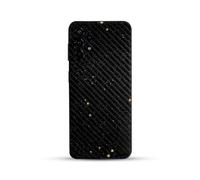 MightySkins Skin pour téléphone en fibre de carbone compatible avec Gabb Phone 3 Pro - Espace profond - Film de protection en vinyle 3M de qualité supérieure - Facile à appliquer | Fabriqué aux