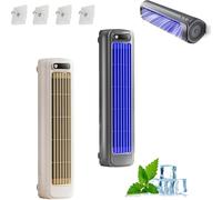 Migilife Cooling Ace Climatiseur portable - 3 vitesses, brancher/rechargeable, unité CA mobile ultra silencieuse pour bureau, maison, petits espaces, système de refroidissement personnel à économie