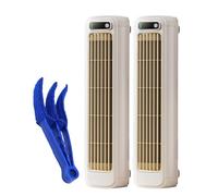 Migilife Cooling Ace, Sherum Coldeez Libiyi Imwing Glosrity Olygee Cooling Ace, Usb Rechargeable Air Cooler Fans for Rooms, Desktop Portable Tower Fan with Three Speed (2Pcs Beige)