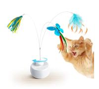 Migipaws Jouet pour Chats,Jouet électrique interactif en Forme de Papillon et à Plumes,Mouvement de Rotation Intelligent à 360 degrés de la Boule, antidumping,Teaser Amusant pour Chatons