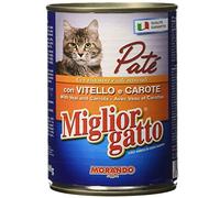 MIGLIOR Gatto 400 GR. Mijotés Pâté De Veau/Carottes Aliments pour Chats