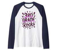 Mignon 3e Grade Rocks Premier Jour Groupe Enseignant équipe Maman Musical Manche Raglan
