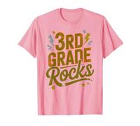Mignon 3e Grade Rocks Premier Jour Professeur de Musique Hello Filles T-Shirt