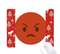 mignon, adorable de clavardage en ligne rouge de colère smiley illustration schéma la souris noël woods - forêt