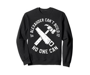 Mignon Alexander Prénom Construction Builder Personnalisé Sweatshirt