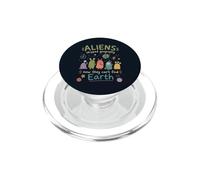 Mignon Alien Humour Errant Cosmique Terre Géographie Professeur PopSockets PopGrip pour MagSafe