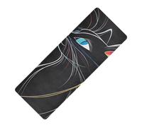 Mignon American Shorthair Cat imprimé mince tapis de yoga antidérapant caoutchouc naturel antidérapant, épais 1 mm avec sacs tapete para ejercicio 180,3 x 66 cm pour homme