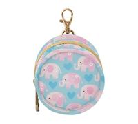 Mignon animal rose éléphants coeur bleu bébé titulaire tétine avec fermeture éclair et clip porte-monnaie porte-monnaie porte-monnaie porte-monnaie articles de bébé neutres