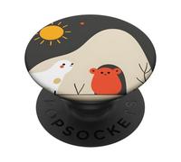 Mignon Animal scène Maison Style naïf Art ludique PopSockets PopGrip Adhésif