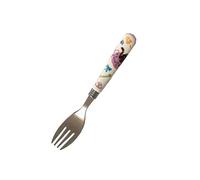 Mignon assiette de dîner en céramique de dessin animé séparée ménage fourchette