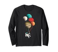Mignon Astronaute Flottant avec planète Ballons spatiaux Manche Longue