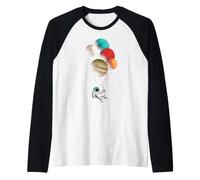 Mignon Astronaute Flottant avec planète Ballons spatiaux Manche Raglan