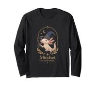 Mignon Axolotl Magicien Lune Mindset Art Manche Longue