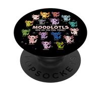 Mignon Axolotl Mood Chart Kawaii Animal Emotion Illustration PopSockets PopGrip Adhésif
