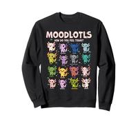 Mignon Axolotl Mood Chart Kawaii Animal Emotion Illustration Sweatshirt