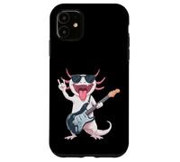 Mignon Axolotl Rock Music Guitar Player Funny Animal Design Coque pour iPhone 11