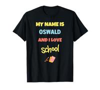 Mignon Back to School My Name is Oswald and I Love School T-Shirt