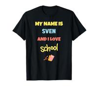 Mignon Back to School My Name is Sven and I Love School T-Shirt