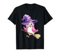 Mignon Balai Magique sorcière Chouette Rose Halloween Enfants T-Shirt