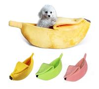Mignon Banane Forme Animaux Lit Maison Chaud Douillet Chat Nid Chien Tapis Panier Chenil