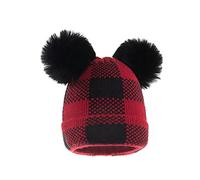 Mignon Bébé Chapeau D'hiver Ensemble Épaississer Les Parents De Parents Plus Chauds Pour Filles Fibres Acryliques Fibres Tricot Casquettes Nouveau-né Le Bonnet De Tricot Femmes