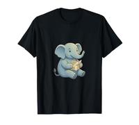 Mignon Bébé Éléphant Lit Une Carte Voyage Aventure T-Shirt
