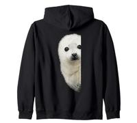 Mignon bébé Phoque regardant Animal Chiot mammifère Marin Sweat à Capuche