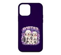 Mignon Bobtail Berger Anglais Chiens Famille Kawaii Coque pour iPhone 12 Mini