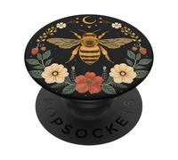 Mignon Boho Abeille Floral Jardin Botanique Folk Art Esthétique PopSockets PopGrip Adhésif