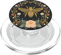 Mignon Boho Abeille Floral Jardin Botanique Folk Art Esthétique PopSockets PopGrip pour MagSafe