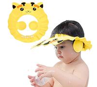 Mignon Bonnet de Douche Bébé Doux et Souple Chapeau Douche Protéger L'Oreille Et Yeux des Enfant Casquette De Bain de Visière Réglable Chapeau de Protection de Douche pour Enfant Filles et Garçons