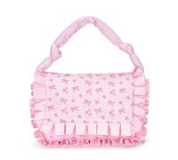 Mignon Bowknot Lolita Bag Kawaii Sac à main Y2K TOTE MAIN SCHAG pour filles (rose)