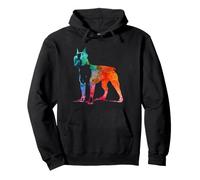 Mignon Bull Terrier Chien coloré Bull Terrier Silouhette Sweat à Capuche
