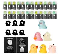 Mignon cadeau de fête d'Halloween, boîte à aveugle mystérieuse fantôme phosphorescent, mini figurines de fantômes miniatures en résine, décoration de jardin fantôme micro statue miniature pour