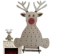 Mignon Calendrier En Bois 2024 Calendrier De L'Avent Pour Calendrier De L'Avent Avec Rennes Calendrier De Noël Compte À Rebours Porte Sucette Calendrier En Bois 24 Jours Pour Ba