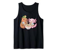 Mignon Capybara Axolotl Ramen Tortue Bubble Tea Enfants Débardeur