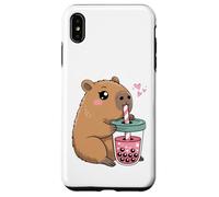 Mignon Capybara Kawaii Anime Capybara Boire Bubble Tea Love Coque pour iPhone XS Max