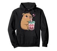 Mignon Capybara Kawaii Anime Capybara Boire Bubble Tea Love Sweat à Capuche