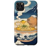 Mignon Capybara Ramen MT Fuji Ukiyo-e Grande Vague Art Japonais Coque pour iPhone 11 Pro Max