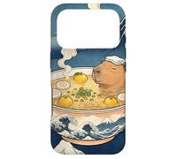 Mignon Capybara Ramen MT Fuji Ukiyo-e Grande Vague Art Japonais Coque pour iPhone 17 Pro