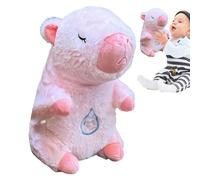 Mignon Carpincho Rempli, Jouet en Peluche Carpincho - Compagnon de Sommeil Musicale avec lumière, Breathing Sleep Buddy, apaisante pour Dormir, Aide au Sommeil avec Mouvement de Respiration