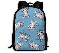 Mignon Cartable Scolaire Chat De Yoga Drôle Sacs De Voyage Imprimé Sac À Dos Scolaire pour Scolaires, Voyage, Usage Quotidien, 42X32X14Cm
