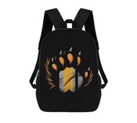 Mignon Cartable Scolaire Ours Gay Fier Patte Sacs D'École Loisir Polyester Sac À Dos d'affaires pour Voyage, Scolaires, Voyage, 42X32X14Cm